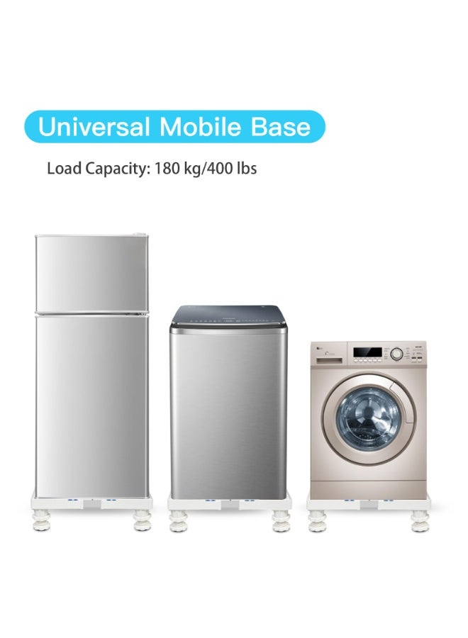 XICEN Large base for washing machine/dryer and refrigerator, with four sturdy legs (white) - Image 4